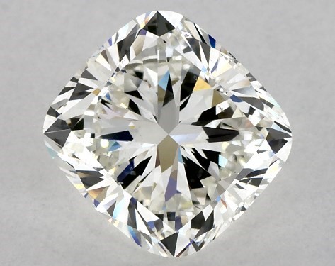 GIA 4.03 Carat H-VS2 Very Good Cut Cushion Modified Natural Diamond